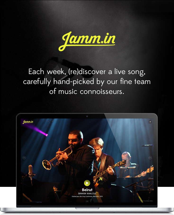 Jammin : a curated live music publishing website